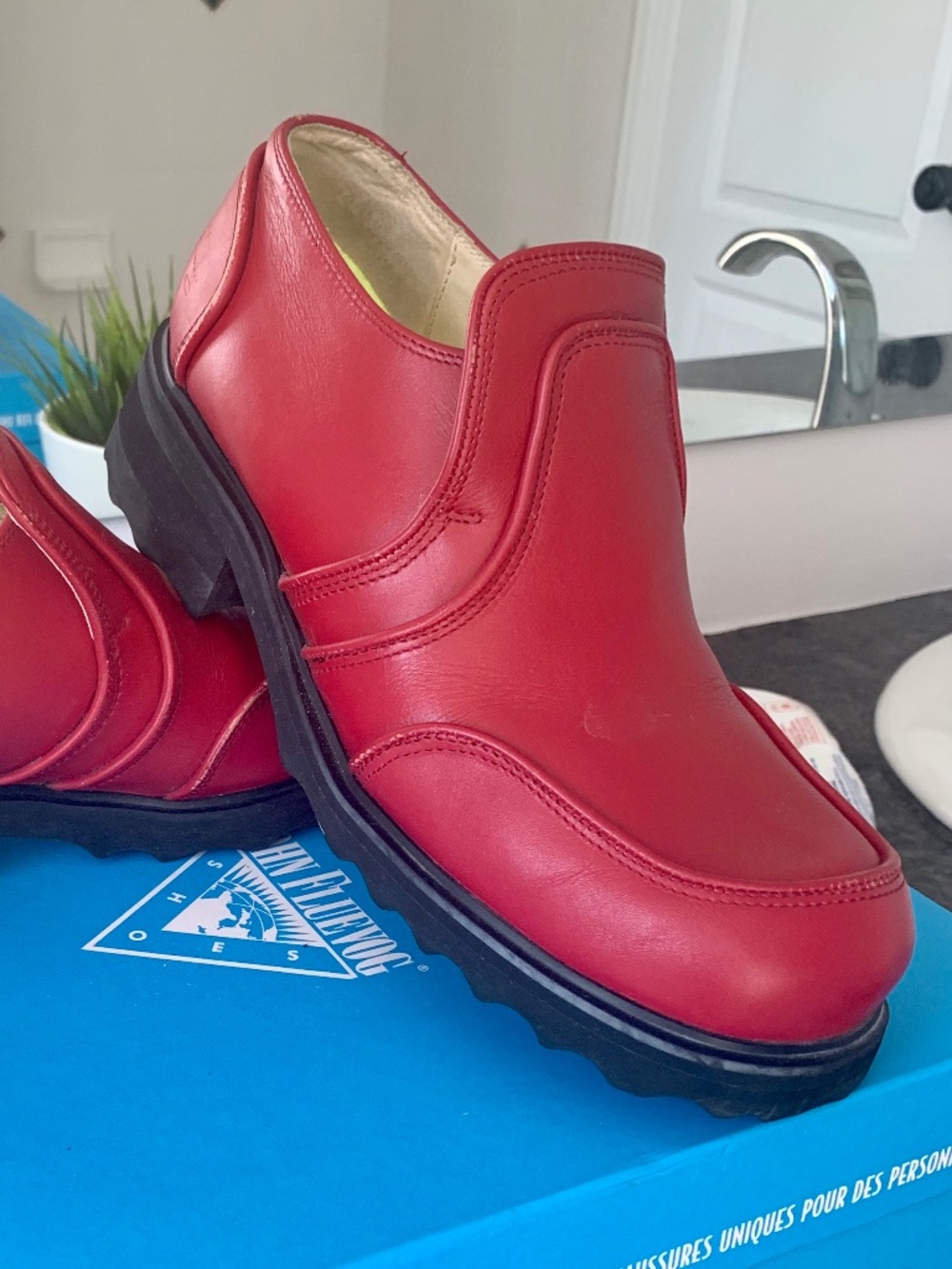 Fleuvog Red Leather Y2K F-Shoes